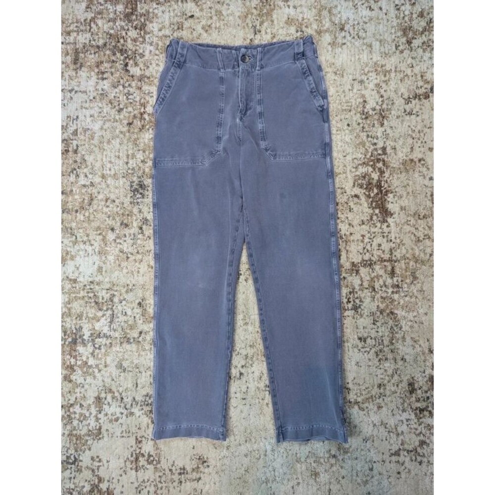 Grey State Straight Leg Pants with Patch Pockets in Gray Size XS